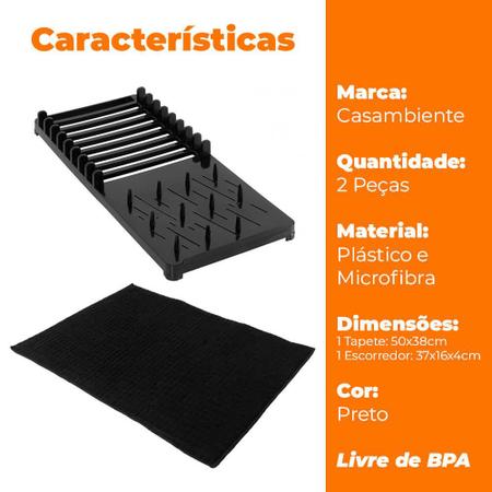 Tapete Escorredor de Louça Ultra Absorvente - Magic Mat Kitchen Pro