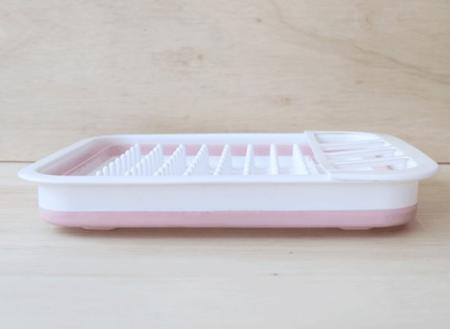 Imagem de Escorredor De Louças em Silicone Dobrável Retrátil Pratos Talheres Louças Compacto Para Cozinha