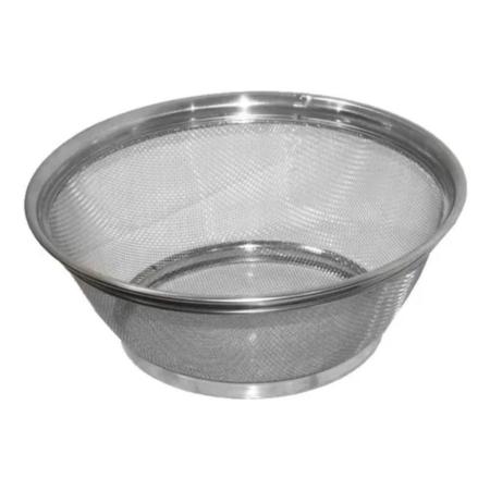 Imagem de Escorredor Multiuso Inox Arroz Macarrão Frutas Salada 22cm