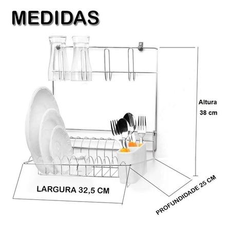 Imagem de Escorredor Pratos E Copos Parede Dobrável Arthi 1080-2501