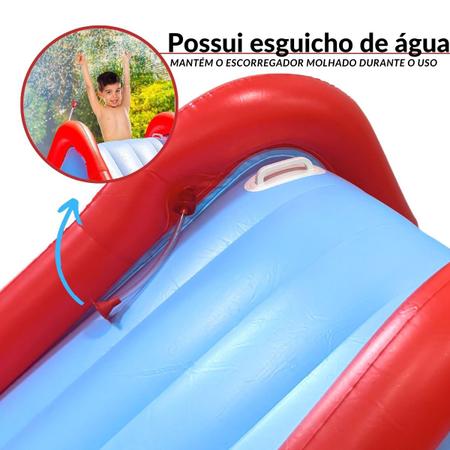 Imagem de Escorregador Inflável Tobogã Gigante Para Piscina 252cm