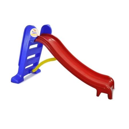 Imagem de Escorregador medio infantil 3 degraus vermelho com azul