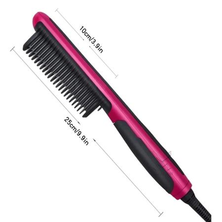 Imagem de escova 5 em 1 secadora alisadora elétrica modeladora cabelo liso perfeito