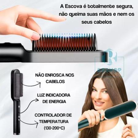 Imagem de Escova Alisadora 5 em 1 Cabelo Qualidade Profissional