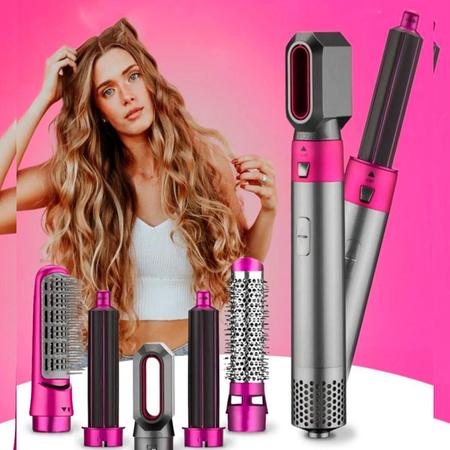 Escova Alisadora 5 Em 1 Profissional Hair 110V - Laurus Imagem de Escova Alisadora 5 Em 1 Profissional Hair 110V