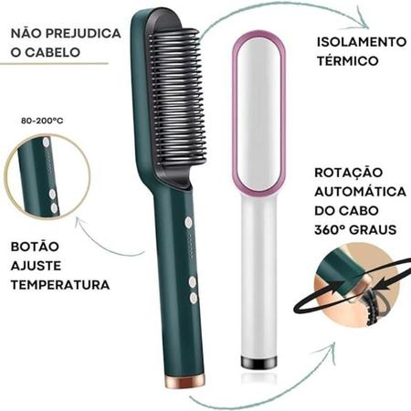 Imagem de Escova Alisadora Anion Hair Pro 3 Em 1 , Secador, Chapinha E