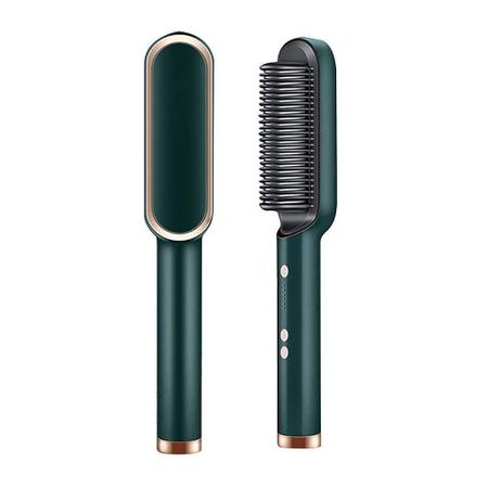 Escova Alisadora Secadora Modeladora Elétrica Pente Chapinha - Hair  Straightener - Kit Aparelhos Elétricos para Cabelo - Magazine Luiza