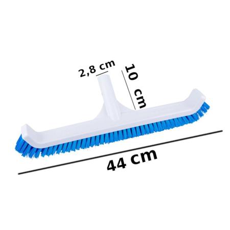 Imagem de Escova Curva 44 Cm para Piscinas de Fibra e Alvenaria  Netuno 