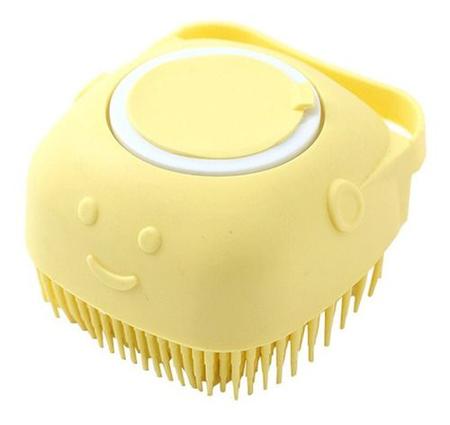 Escova de Banho de Pet Reservatório de Shampoo Praticidade - Mimo Pets Imagem de Escova de Banho de Pet Reservatório de Shampoo Praticidade