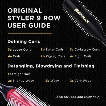 Imagem de Escova de cabelo Denman D4 Curly Hair 9 Row Styling Brush