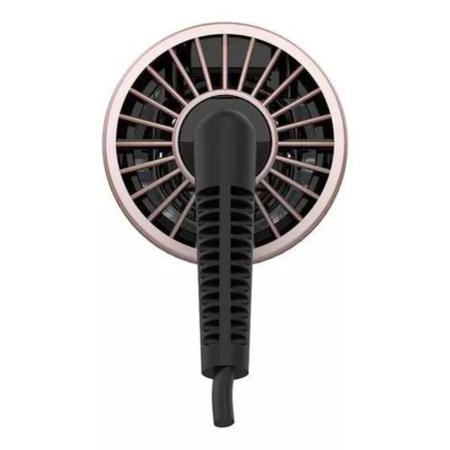 Imagem de Escova de Cabelo Rotativa Della 1200w Bivolt Preta e Rose