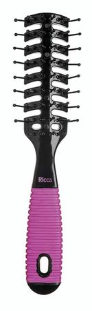 Escova de cabelo ventilada ricca black & pink 2409 - BELLIZ 