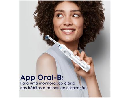 Imagem de Escova de Dente Elétrica Recarregável Oral-B Genius X com Estojo de Viagem com Refil