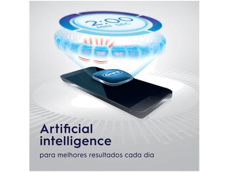 Imagem de Escova de Dente Elétrica Recarregável Oral-B Genius X com Estojo de Viagem com Refil