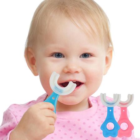 Imagem de Escova De Dentes Infantil 360 Forma U Criança 2 A 6 Anos