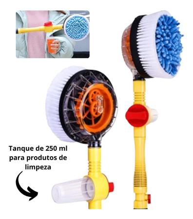 Jogo de escova de lavagem de carro 360 ° spin carro mop microfibra escova  de limpeza de carro destacável esfrega escova para o jardim de limpeza de  casa de carro - AliExpress