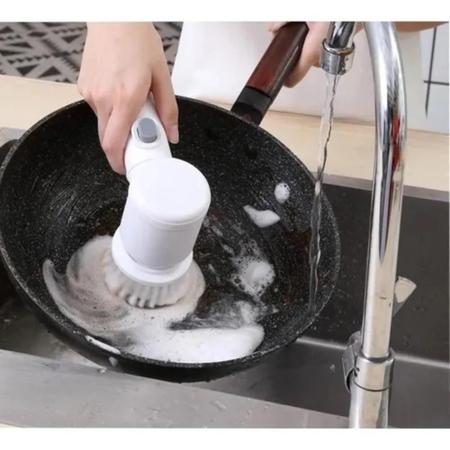 Escova de limpeza de azulejos eletrica lava loucas banheiro 5 em 1 mop carpete sofa sem fio - MAKEDA - Escova de Lavar Louça - Magazine Luiza