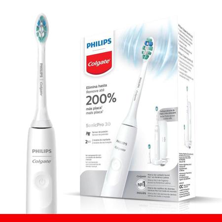 Imagem de Escova Dental Elétrica Philips Colgate Sonic Pro 30 Recarregável