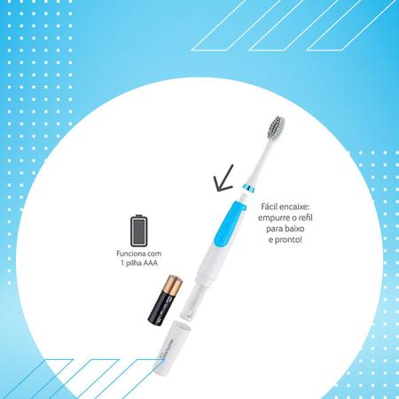 Imagem de Escova Dental Elétrica Vibratória Health-pro com 2 Refil 