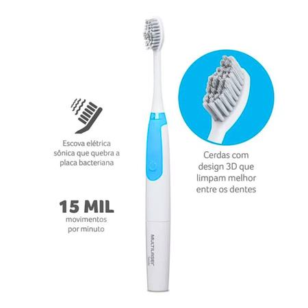 Imagem de Escova Dental Elétrica Vibratória Health-pro com 2 Refil 