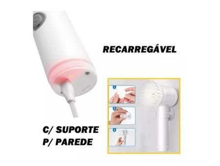 Imagem de Escova Elétrica Limpeza Multiuso Esponja Esfregão Para Casa