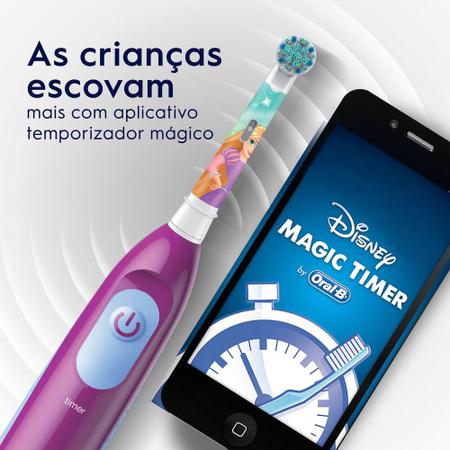 Imagem de Escova Elétrica Oral-B Princess Disney + 2 Pilhas AA