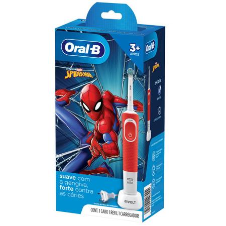 Imagem de Escova Elétrica Oral-B Spiderman 1 Unidade