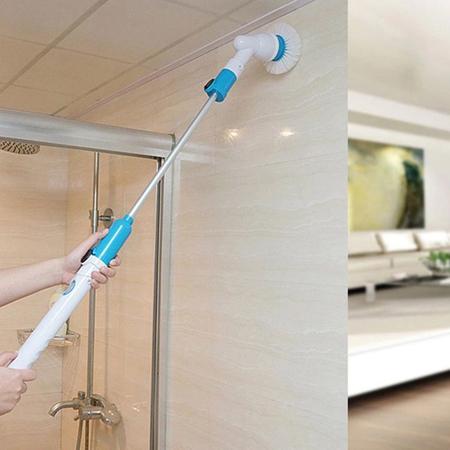 Imagem de Escova Elétrica Para Lavar Banheiro Sem Fio Giratória 360 Limpa Fácil