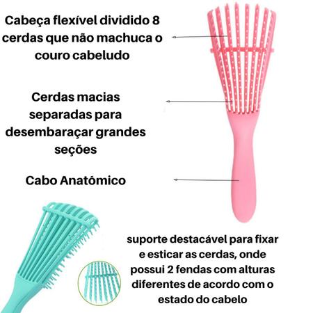 Escova Polvo Cabelo Enrolado Fácil Desembaraço Lançamento - Vie Luxe -  Escova de Cabelo - Magazine Luiza