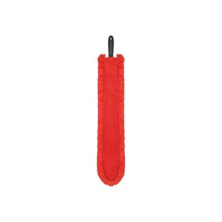 Imagem de Escova para limpeza manual em microfibra 83x11x2,5cm vermelha