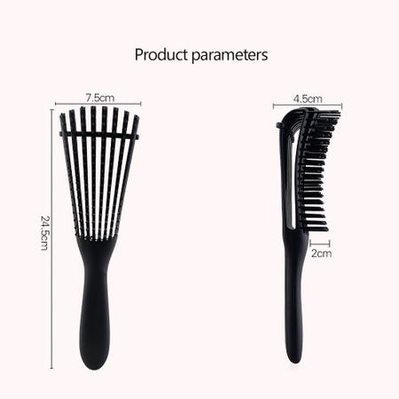 Escova Pente Polvo Para Cabelo Cacheado Penteado - Nibus Imagem de Escova Pente Polvo Para Cabelo Cacheado Penteado