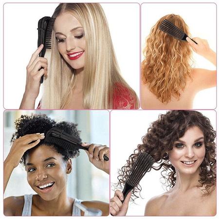 Escova Pente Polvo Para Cabelo Cacheado Penteado - Nibus Imagem de Escova Pente Polvo Para Cabelo Cacheado Penteado