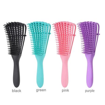 Escova Pente Polvo Para Cabelo Cacheado Penteado - Nibus Imagem de Escova Pente Polvo Para Cabelo Cacheado Penteado