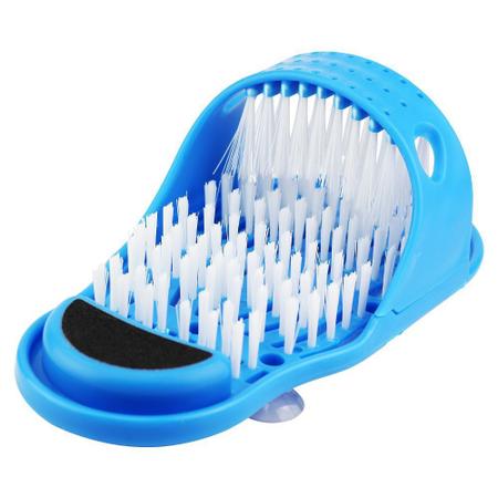 Imagem de Escova Plástica Para Lavar os Pés Massagem com Ventosa Clink