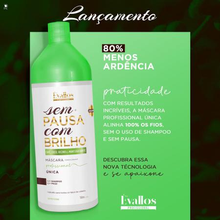 Escova Progressiva Sem Pausa Com Brilho Évallos - Évallos Profissional Imagem de Escova Progressiva Sem Pausa Com Brilho Évallos
