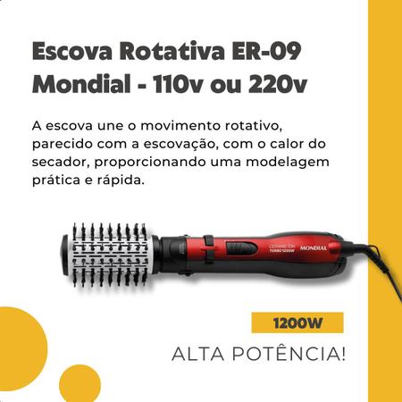 Escova Rotativa Ceramic Íon Turbo Mondial ER-09