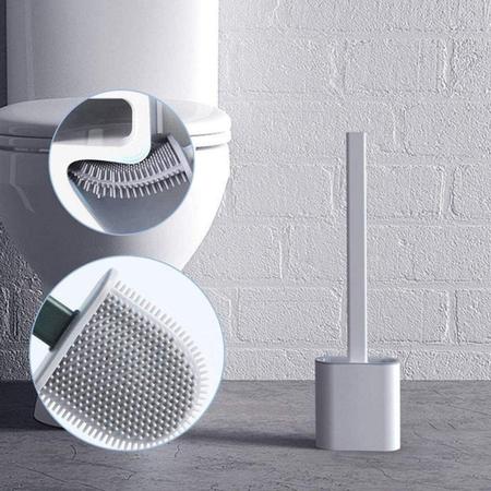 Imagem de Escova Sanitária Limpeza Multiuso Para Banheiros Em Silicone