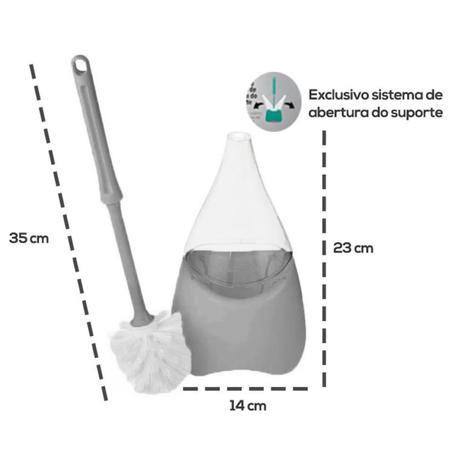 Imagem de Escova Sanitária Sanilux Branco Bettanin Para Vaso Sanitário