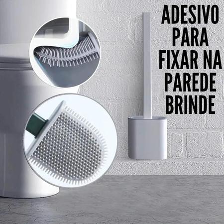 Imagem de Escova Sanitária Silicone Vaso Sanitário Base Banheiro