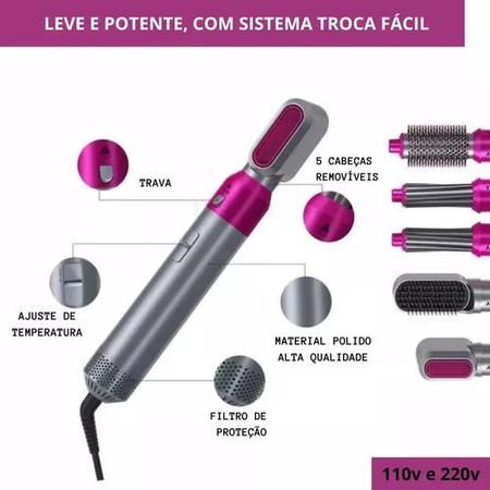 Air Styler Escova Secador De Cabelo 5 Em 1 Secador Elétrico Pente