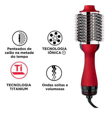 Imagem de Escova Secadora Alisadora Revlon Titanium 1200w - 220v