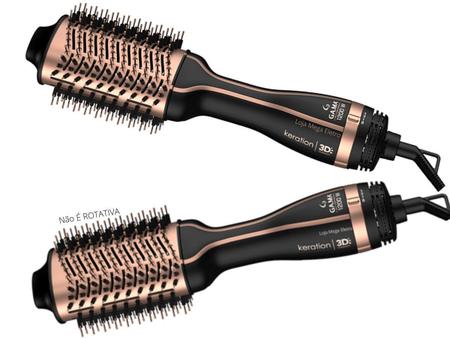 Escova Secadora Cerâmica Gama Italy Stylish Keration Brush 3D Emissão de  Íons com o Melhor Preço é no Zoom