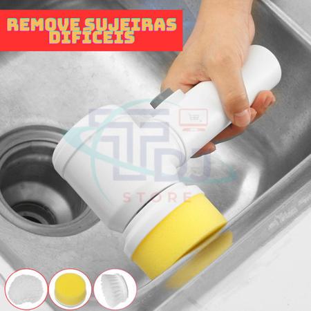 Imagem de Escovão Para Limpeza Doméstica Recarregável Usb Potente
