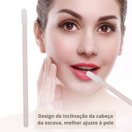 Imagem de Escovinha Pincel Aplicador Gloss Descartáveis Brilho Labial