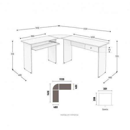 Imagem de Escritório Completo com Gaveteiro, Mesa e Armário 2 Portas Espresso Móveis