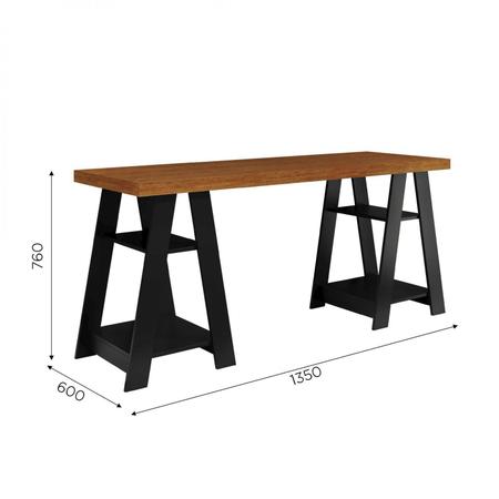 Imagem de Escrivaninha Cavalete 4 Prateleiras 135cm Hawaii Yescasa