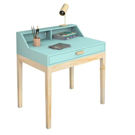 Imagem de Escrivaninha Infantil Para Quarto Com Cadeira Infantil Menta