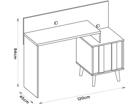 Imagem de Escrivaninha/Mesa para Computador 1 Porta