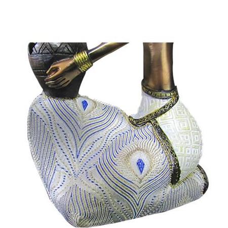 Imagem de Escultura Africana Decorativo - 29x16x9cm  - Escultura de Luxo com Design Clássico Requintado - Arte Decorativa Única!