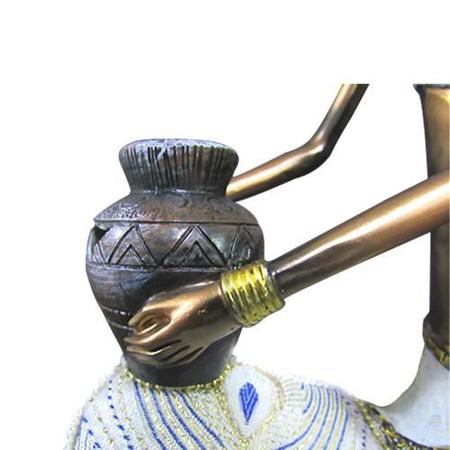 Imagem de Escultura Africana Decorativo - 29x16x9cm  - Escultura de Luxo com Design Clássico Requintado - Arte Decorativa Única!